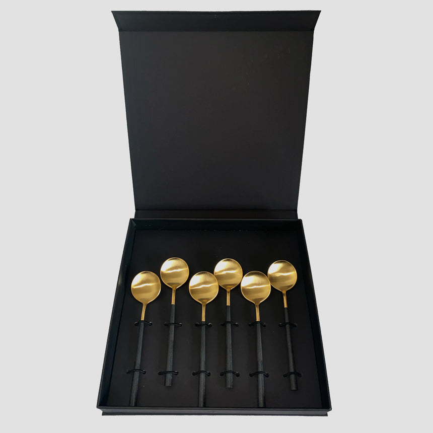 ADA Gold Dessert Spoons